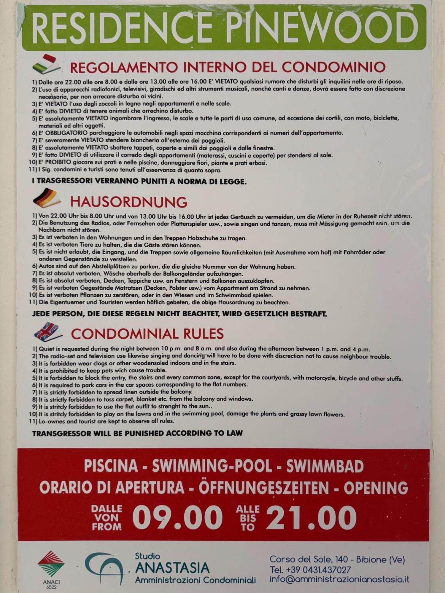 Residence Pinewood Bibione Exterior foto